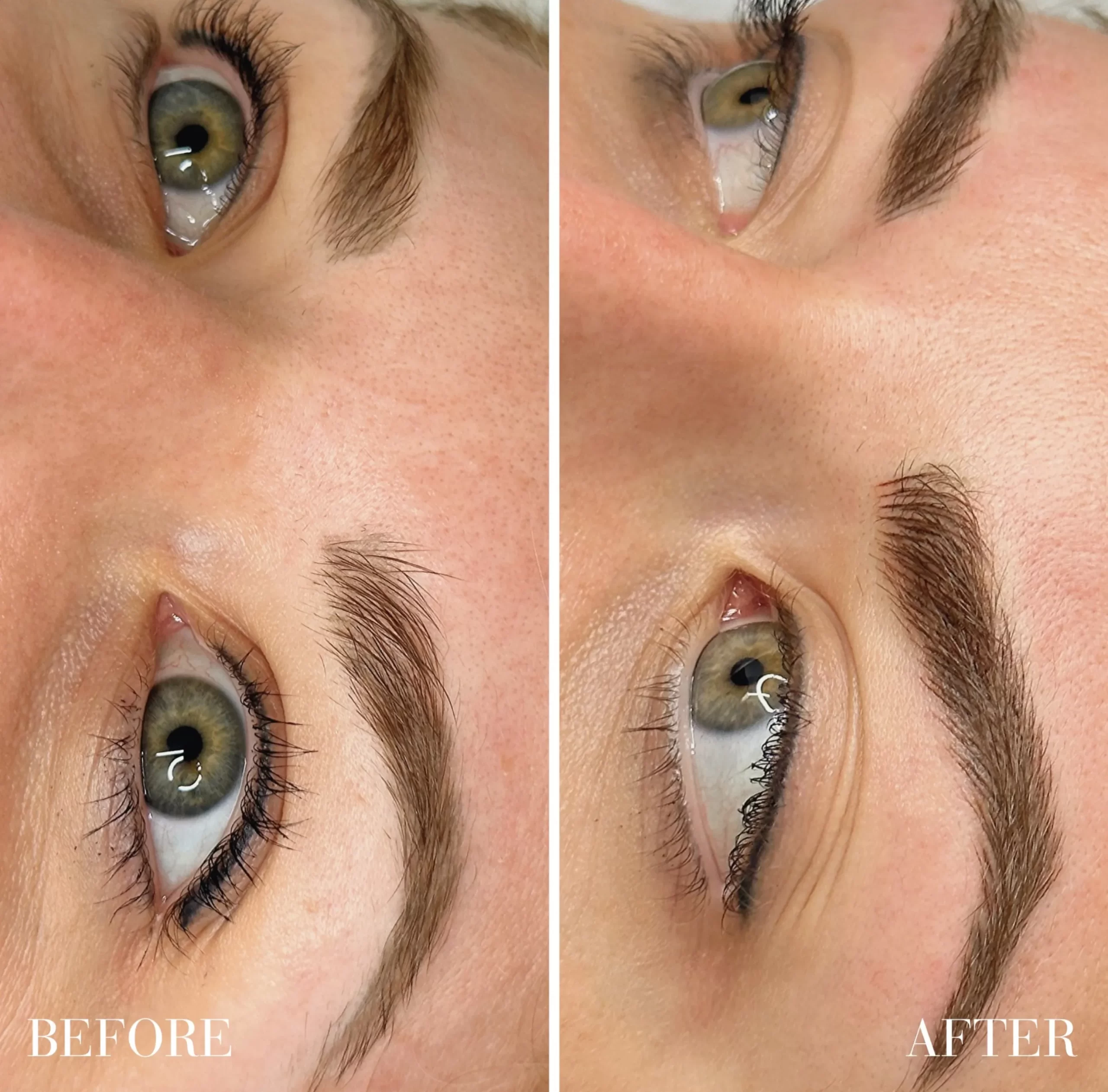 eyebrow tattoo before after