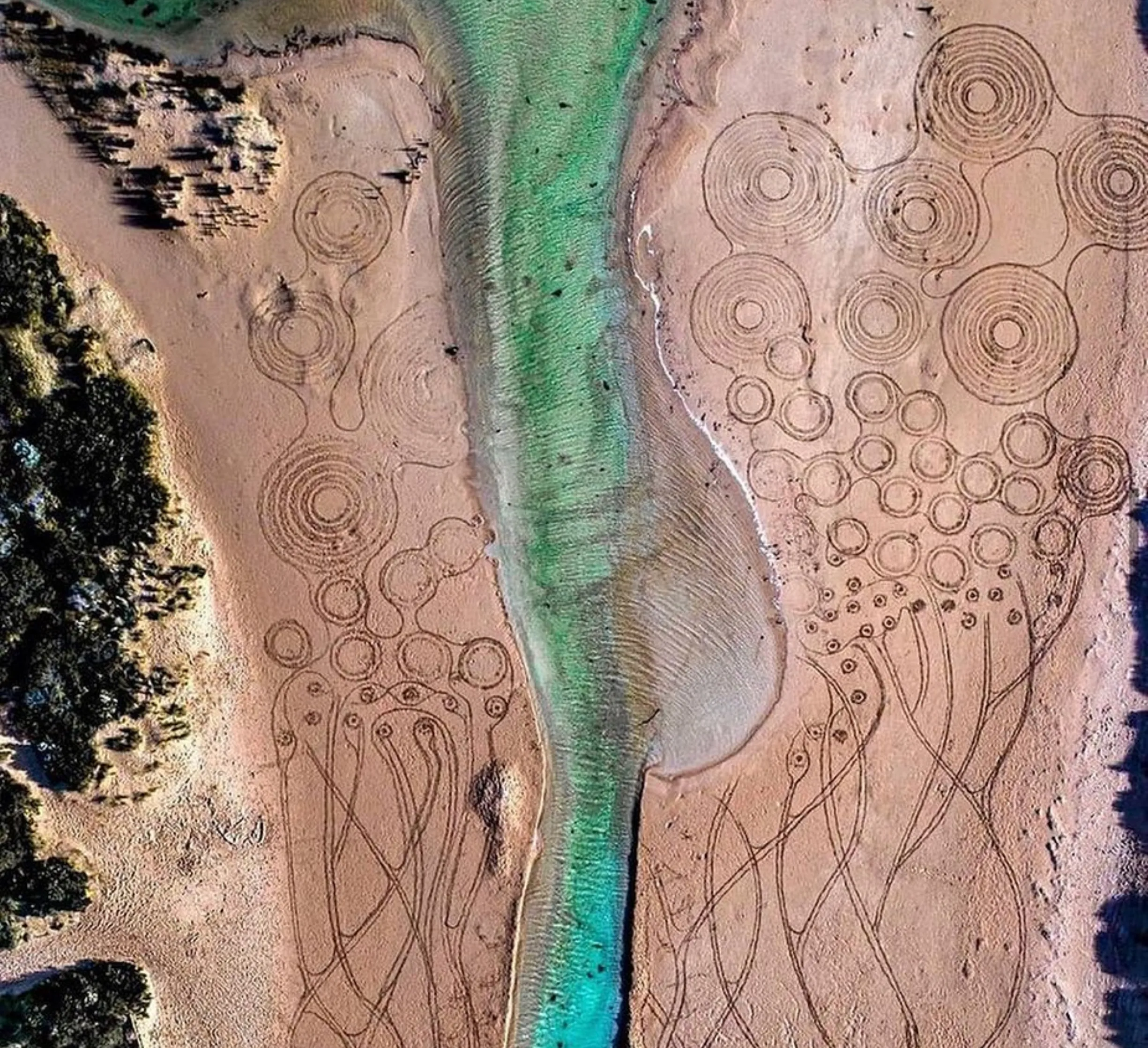 sheltered beach